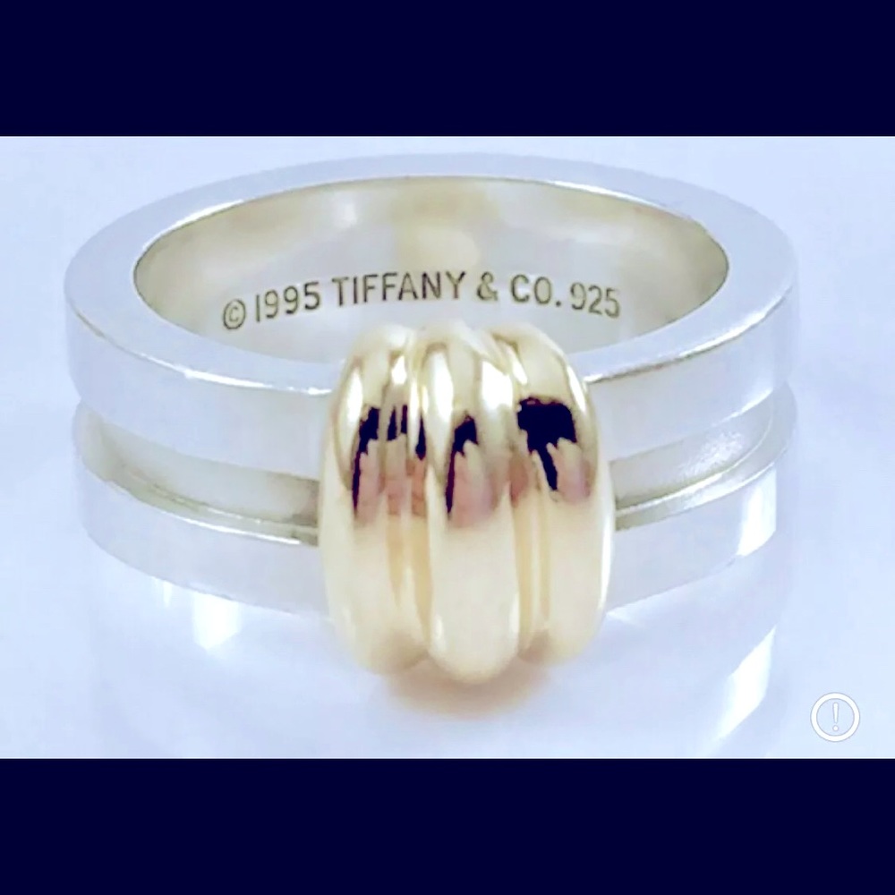 Tiffany & Co. Sterling Silver & 18K Band Ring